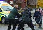 Sword-wielding techie attacks 22 people before being shot